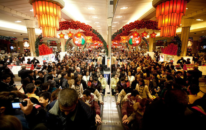 黑色星期五的購物盛況